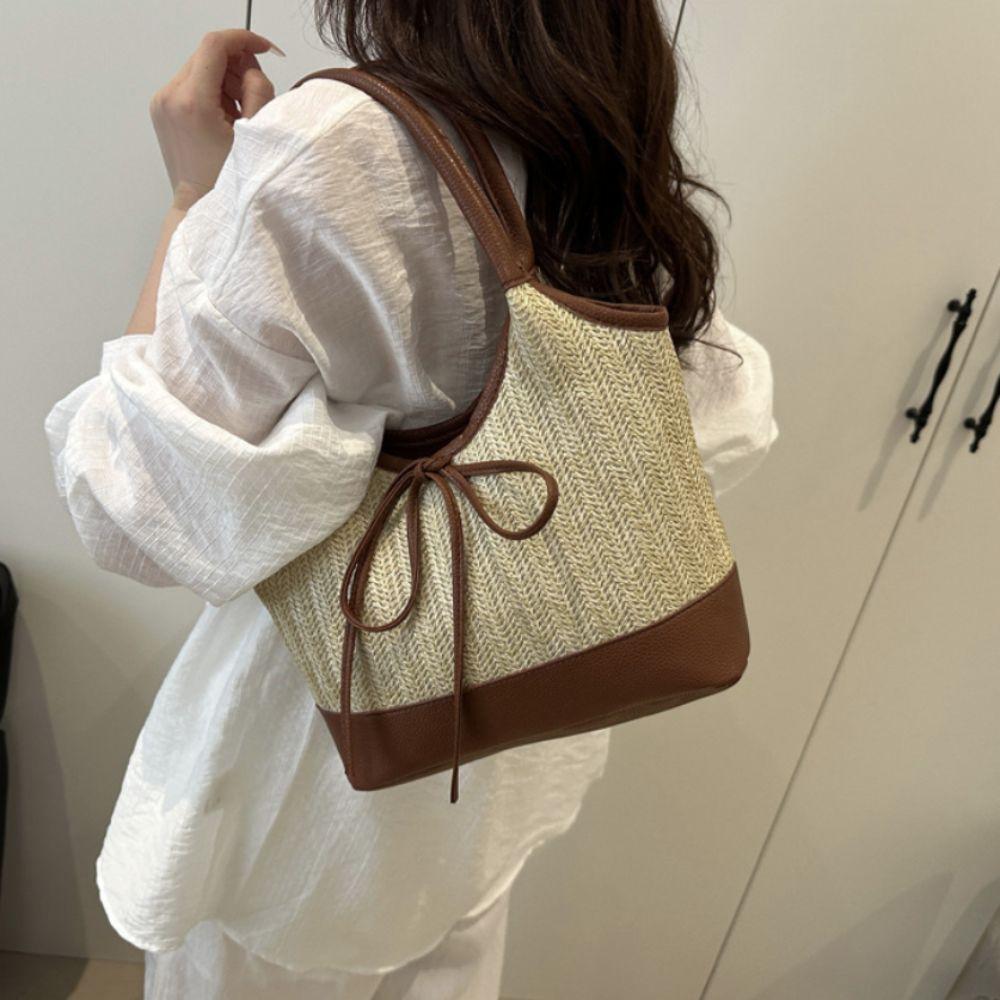 Large Capacity Straw Shoulder Bag Elegant Women s Handbag Korean Weaving Tote Bag Beach хакі
Large Capacity Straw Shoulder Bag Elegant Women s Handbag Korean Weaving Tote Bag Beach хакі