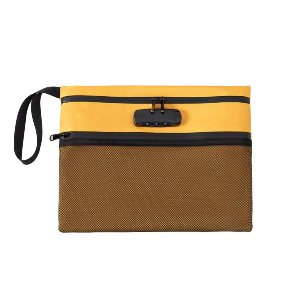Password Lock Security Document Bag Large Capacity Portable File Folders Briefcase Protection жовтий
Password Lock Security Document Bag Large Capacity Portable File Folders Briefcase Protection жовтий