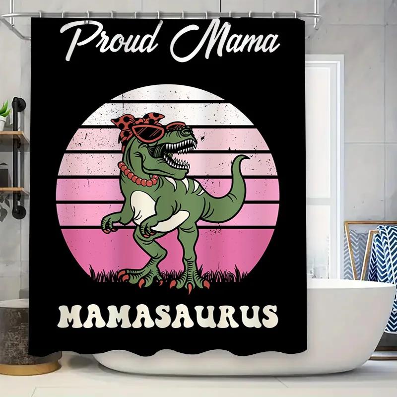 Stylish Mama Dinosaur Shower Curtain Cute Kids Bath Decor For Bathroom Home Decor Gift Ideas Pink Black Green Red White Cartoon W60H190(CM)-1 Pcs
Stylish Mama Dinosaur Shower Curtain Cute Kids Bath Decor For Bathroom Home Decor Gift Ideas Pink Black Green Red White Cartoon W60H190(CM)-1 Pcs