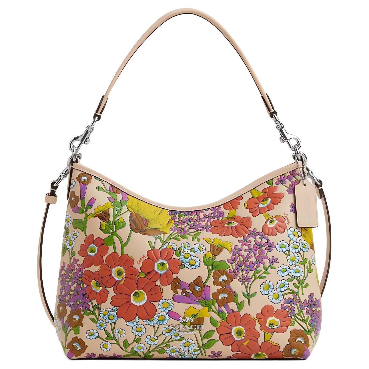 Coach Laurel 31 Floral Print Smooth Leather Tote Shoulder Bag Large Women bags Silver Ivory Multicolor CT222-SVIO Basic Set (Bag+Dust Bag)
Coach Laurel 31 Floral Print Smooth Leather Tote Shoulder Bag Large Women bags Silver Ivory Multicolor CT222-SVIO Basic Set (Bag+Dust Bag)