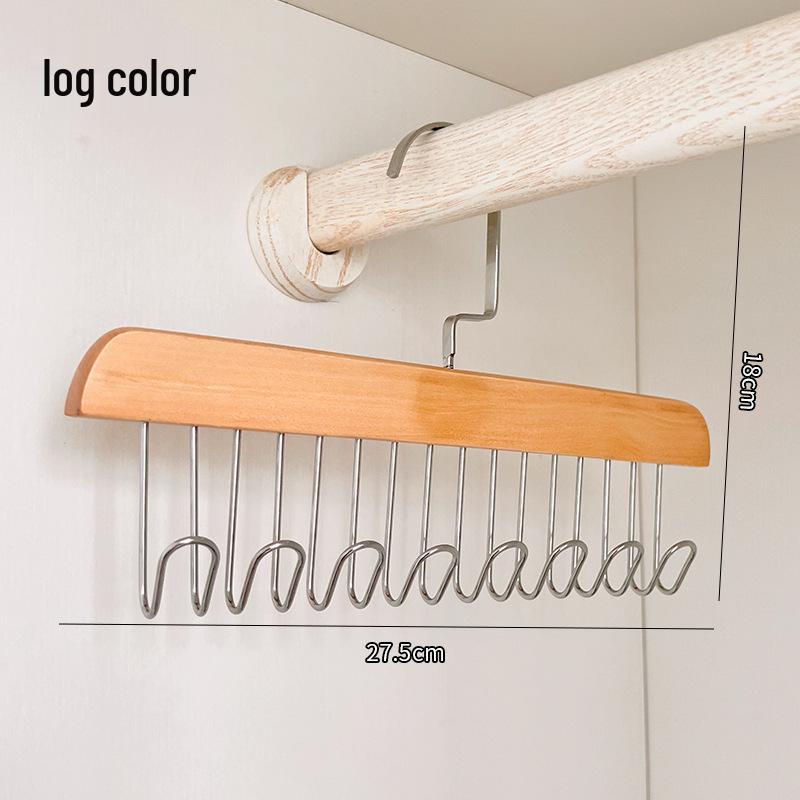 Solid Wood 8-Hook Multi-Functional Hanging Organizer for Clothes, Ties, Underwear, Scarves, and Towels. Square Natural Wood (Painted)
Solid Wood 8-Hook Multi-Functional Hanging Organizer for Clothes, Ties, Underwear, Scarves, and Towels. Square Natural Wood (Painted)