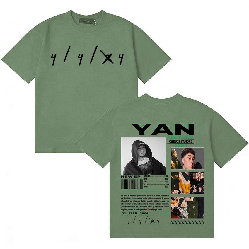 Rapper Yan Block Harajuku Tide T Shirt Unisexs Casual High Quality Short Sleeve Tshirts Cotton Classic Loose Oversized Tee Shirts 4XL
Rapper Yan Block Harajuku Tide T Shirt Unisexs Casual High Quality Short Sleeve Tshirts Cotton Classic Loose Oversized Tee Shirts 4XL