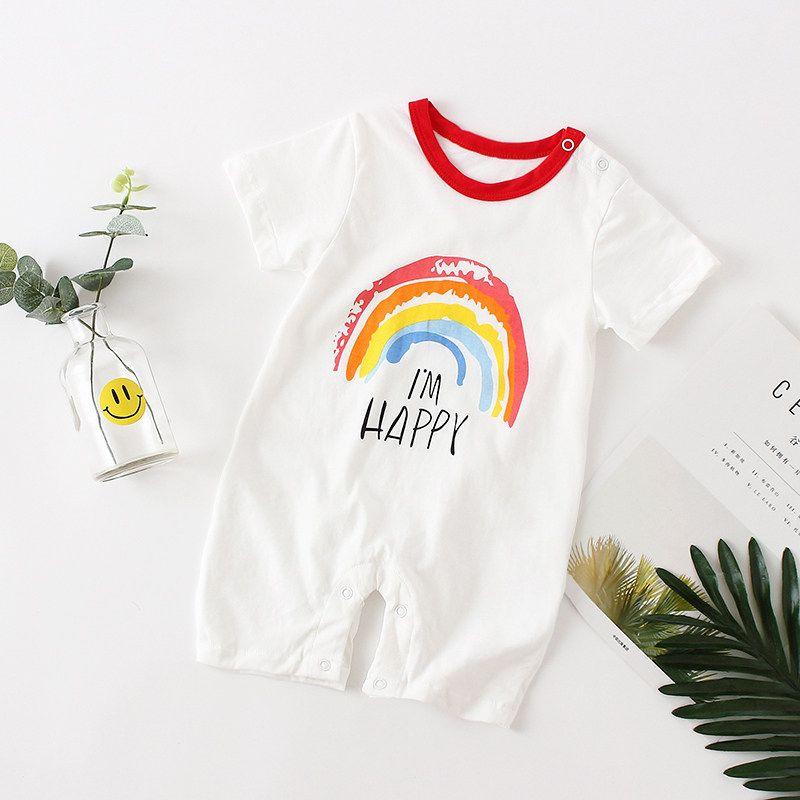 Internet Popular Summer Boys Cartoon Pure Cotton Rompers Short Sleeve Short-Sleeved Cotton Rainbow (Pullover Style) 59
Internet Popular Summer Boys Cartoon Pure Cotton Rompers Short Sleeve Short-Sleeved Cotton Rainbow (Pullover Style) 59