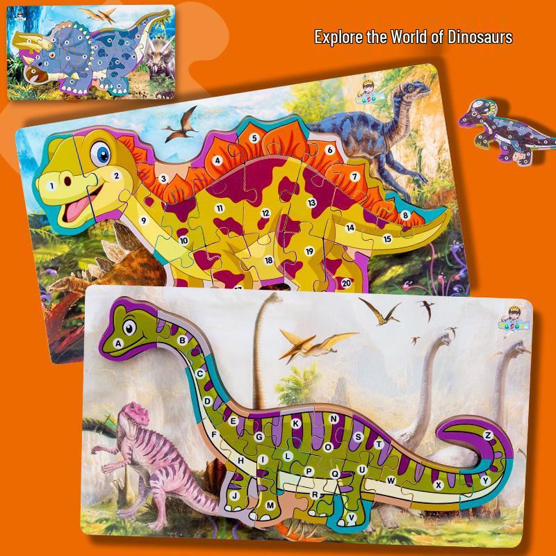 Kids 3D Wooden Dinosaur Number & Letter Puzzle for Ages 3-6 – Educational Toy for Early Learning
Kids 3D Wooden Dinosaur Number & Letter Puzzle for Ages 3-6 – Educational Toy for Early Learning