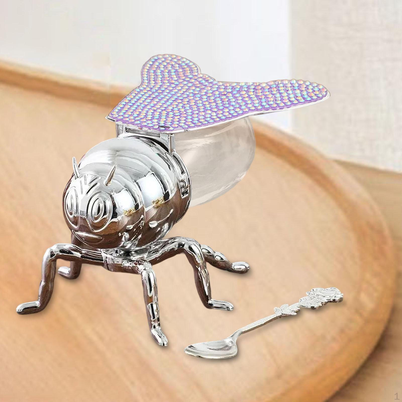 Горшок для пчелиного меда, контейнер в форме украшения, элегантная банка для хранения еды Purple