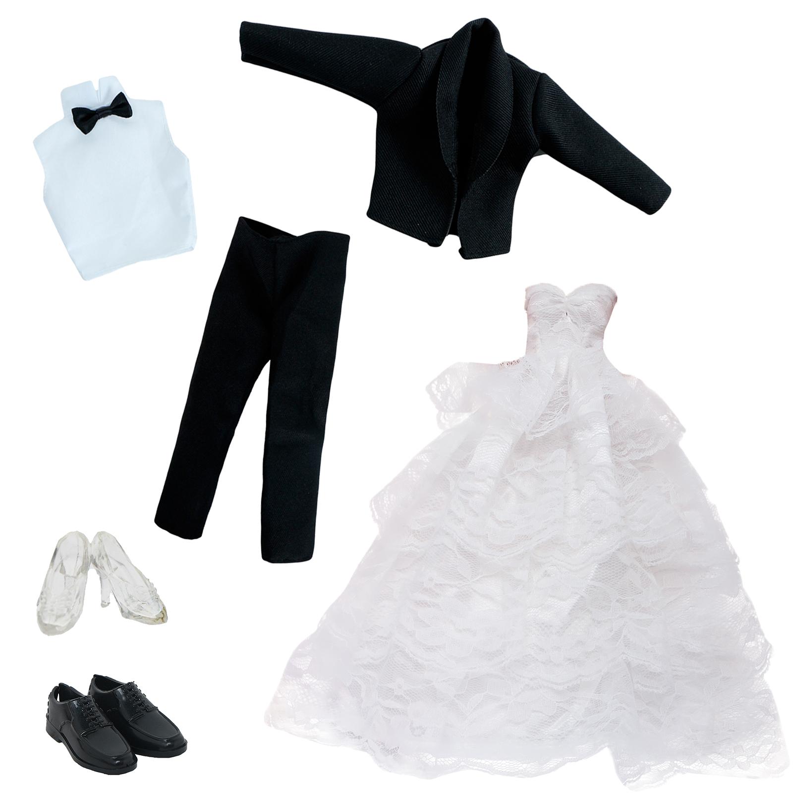 Свадебная одежда для модной кукольной пары для Кена для аксессуаров для куклы Барби Платье Мантия Костюм Футболка Шорты 1/6 30см Кукольный домик (НЕТ КУКЛ)
Свадебная одежда для модной кукольной пары для Кена для аксессуаров для куклы Барби Платье Мантия Костюм Футболка Шорты 1/6 30см Кукольный домик (НЕТ КУКЛ)