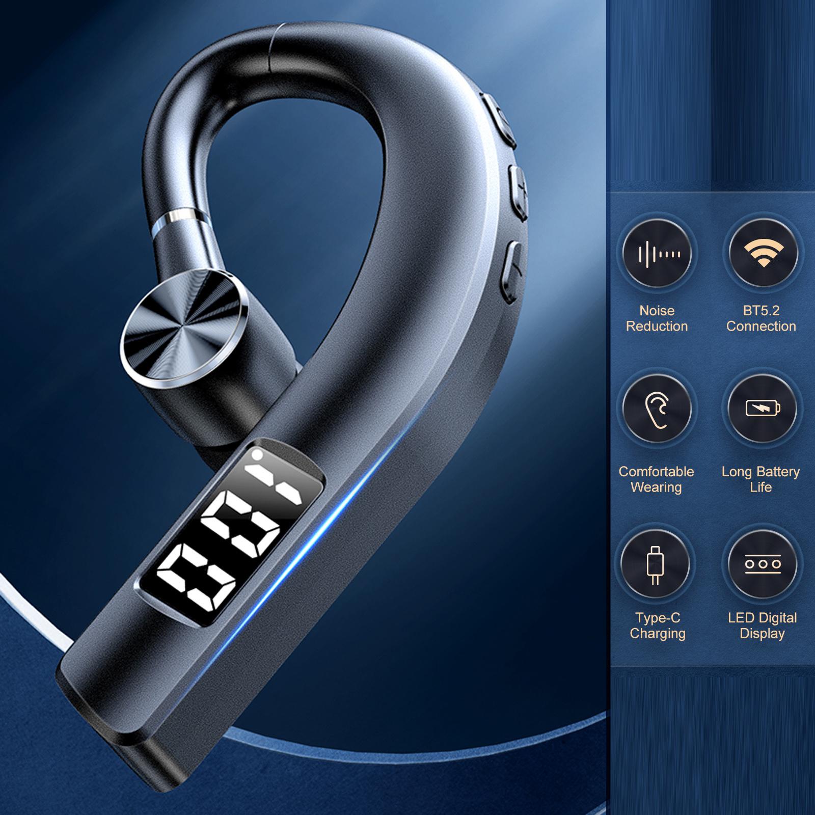 F19 5.2 Wireless Business Hdphones with Microphone r-Hook rphone Single In-r rbud Batt y Digital Display for Working Driving Running
F19 5.2 Wireless Business Hdphones with Microphone r-Hook rphone Single In-r rbud Batt y Digital Display for Working Driving Running