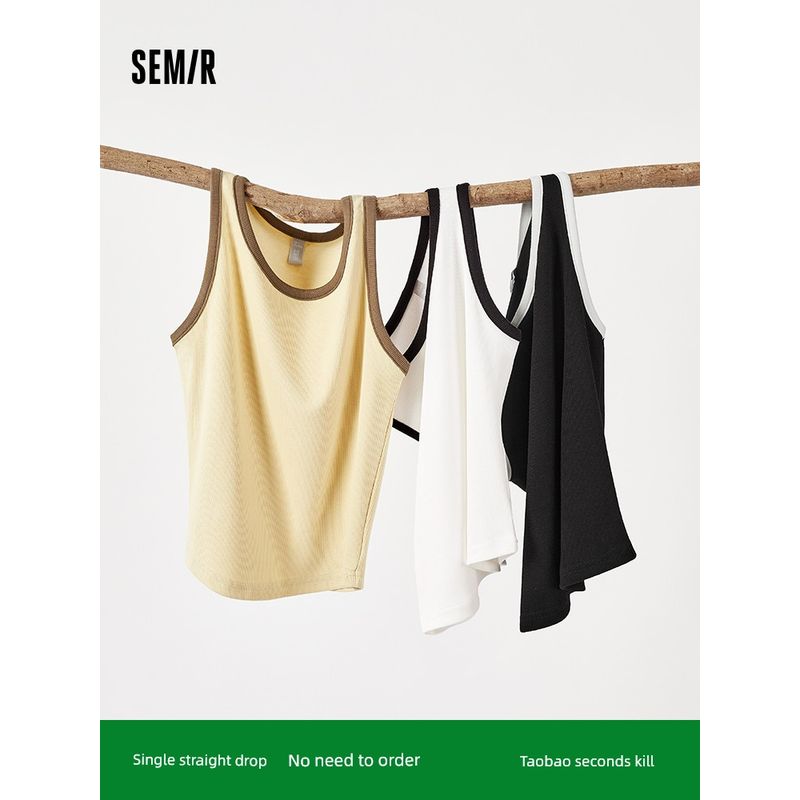 Senma Vest Women s Short Round Neck Inner Wear Small Minimalist Style Summer Elegant Contrast Color Tight Pullover Slim Looking Brown adjustment 00355 155/80A/S
Senma Vest Women s Short Round Neck Inner Wear Small Minimalist Style Summer Elegant Contrast Color Tight Pullover Slim Looking Brown adjustment 00355 155/80A/S