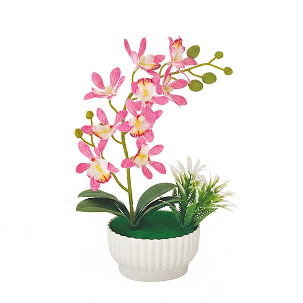 Multicolor Artificial Flower Flowerpotted Green Leaves Soft Rubber Spring Orchid Simulation Bonsai Photo Props With Flowerpot світло-рожевий колір
Multicolor Artificial Flower Flowerpotted Green Leaves Soft Rubber Spring Orchid Simulation Bonsai Photo Props With Flowerpot світло-рожевий колір