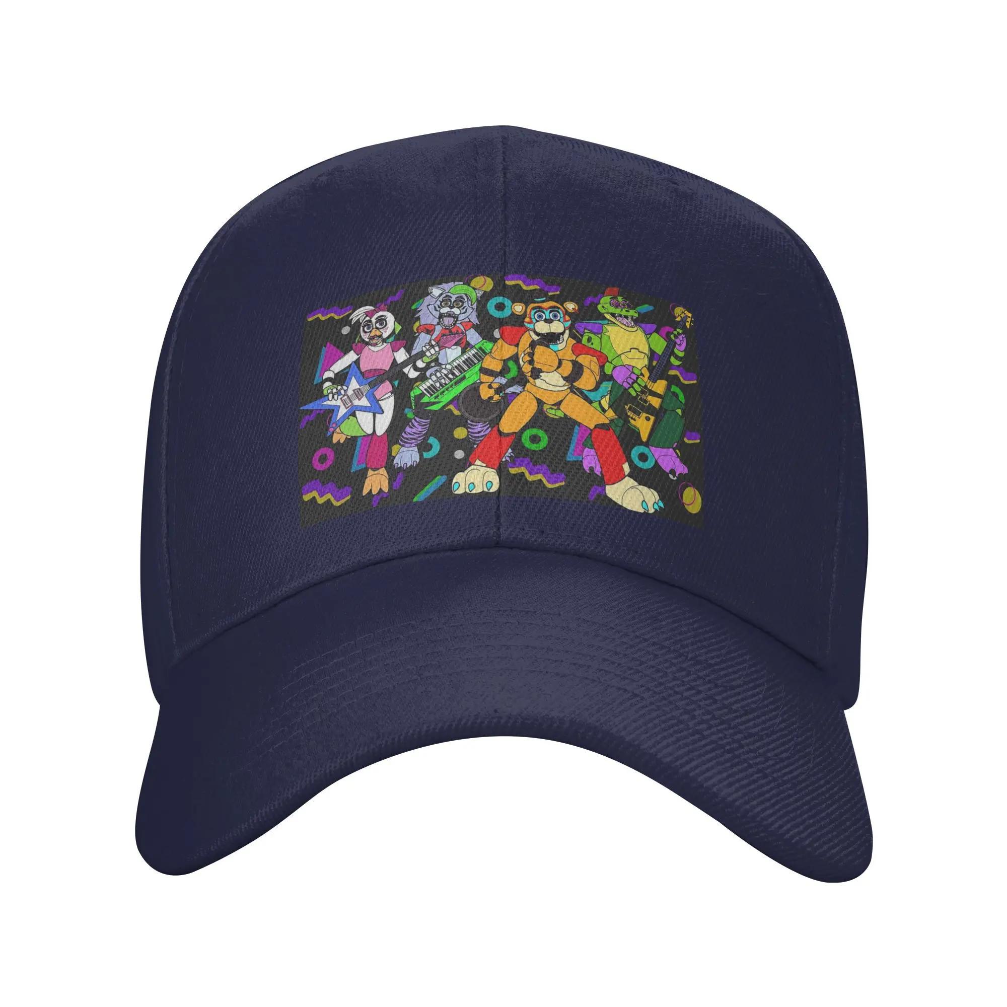 Unisex Baseball Hats Freddy Fazbear Pizzaplex Performers Streetwear Summer Sports Baseball Caps Hip Hop Cap Casquette Hats One Size
Unisex Baseball Hats Freddy Fazbear Pizzaplex Performers Streetwear Summer Sports Baseball Caps Hip Hop Cap Casquette Hats One Size