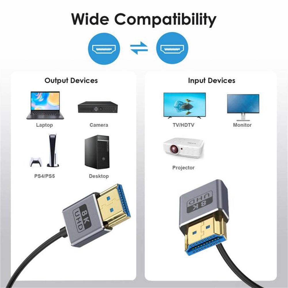 0.7m Spring Coaxial 8K 48Gbps HDMI 2.1 Cable HD Video Down Angled to Straight Port Adapter Cord As Shown A
0.7m Spring Coaxial 8K 48Gbps HDMI 2.1 Cable HD Video Down Angled to Straight Port Adapter Cord As Shown A