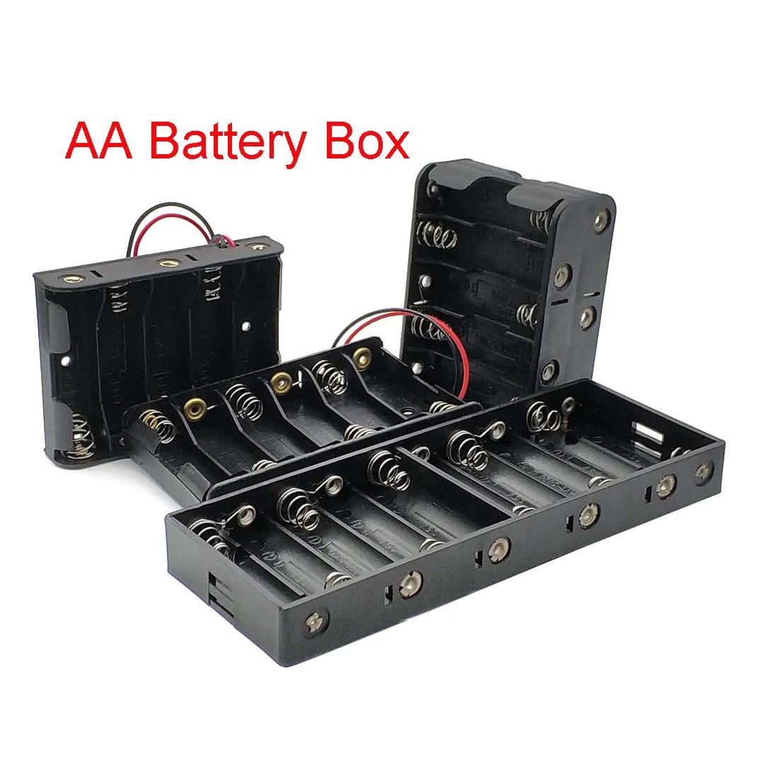 Hot Sell AA Power Bank Cases 5X 6X 10X AA Battery Holder Storage Box Case 5 6 10 Slot Battery Container With Wire Lead 6S
Hot Sell AA Power Bank Cases 5X 6X 10X AA Battery Holder Storage Box Case 5 6 10 Slot Battery Container With Wire Lead 6S
