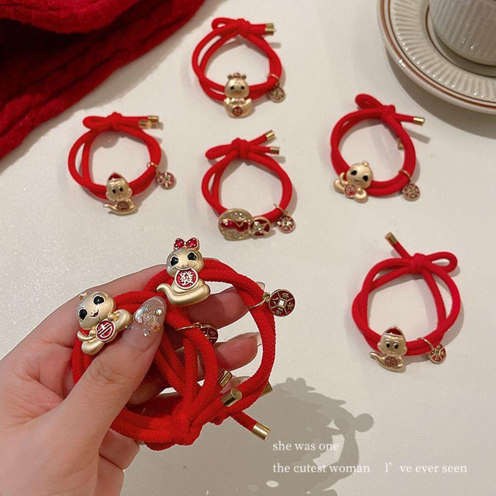 Red New Year Hair Rope Zinc Zinc Alloy Chinese Style Bracelet Fashion Snake Year Hair Ring Girls Style 5
Red New Year Hair Rope Zinc Zinc Alloy Chinese Style Bracelet Fashion Snake Year Hair Ring Girls Style 5