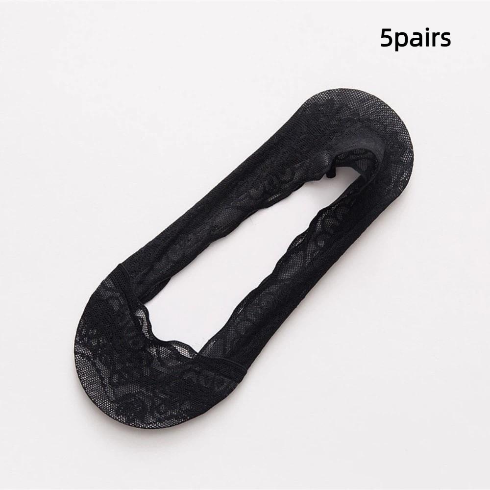 5 Pairs Lace Women s Socks Breathable Low Cut Summer Socks Cotton Bottom Silicone Non-Slip Invisible Boat Socks Summer чорний
5 Pairs Lace Women s Socks Breathable Low Cut Summer Socks Cotton Bottom Silicone Non-Slip Invisible Boat Socks Summer чорний