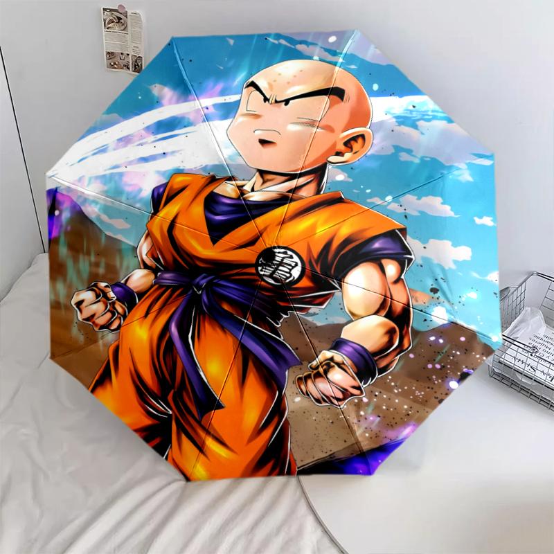 Krillin Dragon Ball pattern, automatic folding umbrella, portable and foldable design, 8 ribs, a Christmas or birthday gift.
Krillin Dragon Ball pattern, automatic folding umbrella, portable and foldable design, 8 ribs, a Christmas or birthday gift.