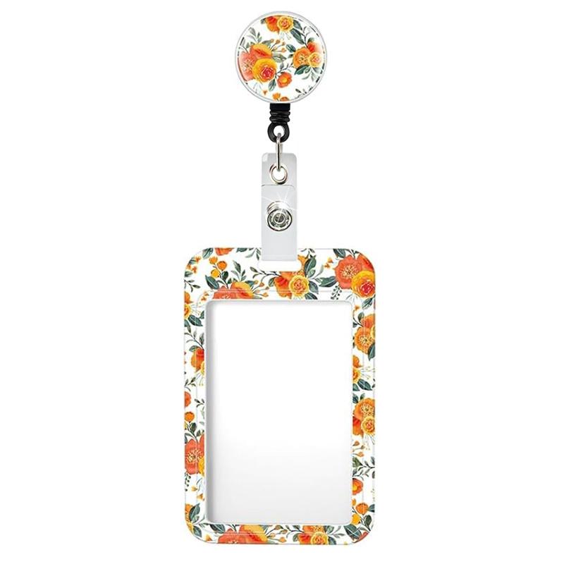Flower Id Badge Holder With Badge Reel Retractable Card Holder Keychain Name Badge Identification Card Sleeve Clip Easy To Pull 1
Flower Id Badge Holder With Badge Reel Retractable Card Holder Keychain Name Badge Identification Card Sleeve Clip Easy To Pull 1