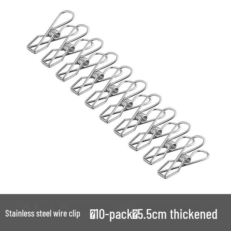 304 Stainless Steel Windproof Clothes Clips - Strong Grip for Underwear, Hats, and Socks
304 Stainless Steel Windproof Clothes Clips - Strong Grip for Underwear, Hats, and Socks