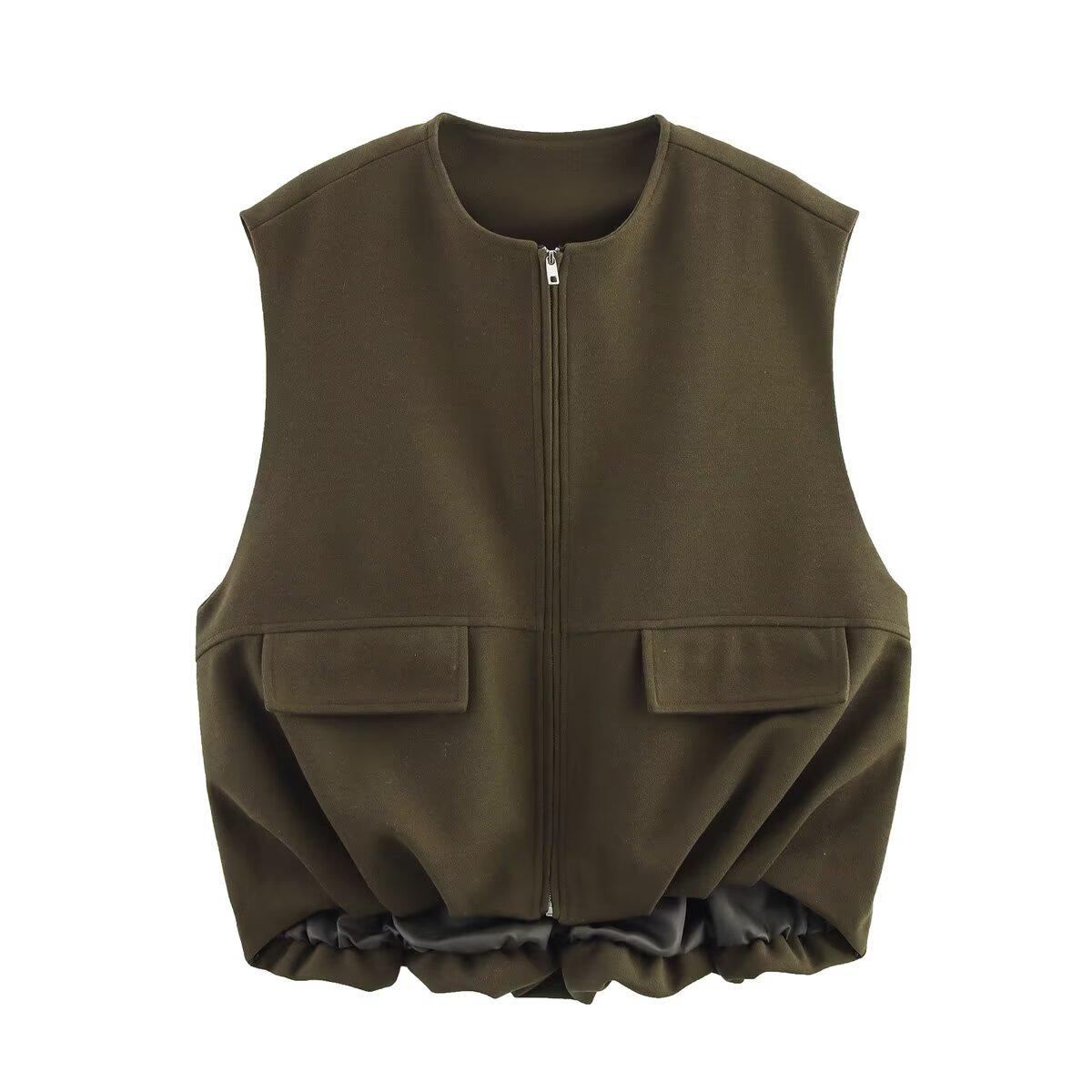 2025 Spring European & American Women s Fashion Sleeveless Pleated Vest with Pockets Small
2025 Spring European & American Women s Fashion Sleeveless Pleated Vest with Pockets Small