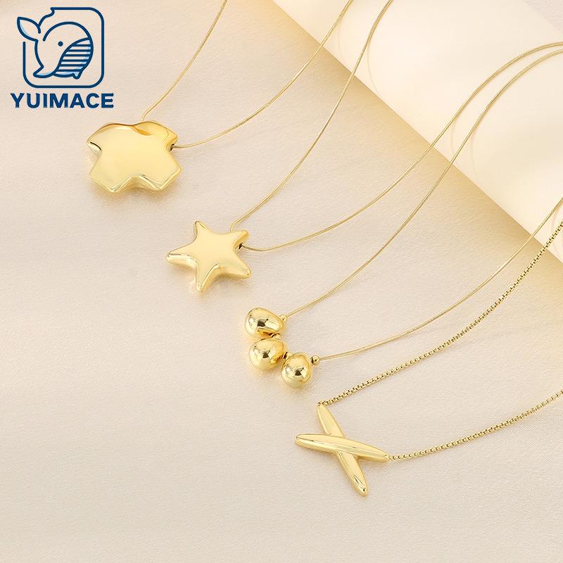 Stylish Stainless Steel Star Pendant Necklace – Polished Titanium Steel Clavicle Chain
Stylish Stainless Steel Star Pendant Necklace – Polished Titanium Steel Clavicle Chain