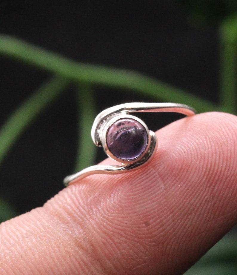 Amethyst Gemstone Ring, Solid 925 Sterling Silver Ring, Handmade Ring, Stacking Ring, Gift For Her 6
Amethyst Gemstone Ring, Solid 925 Sterling Silver Ring, Handmade Ring, Stacking Ring, Gift For Her 6