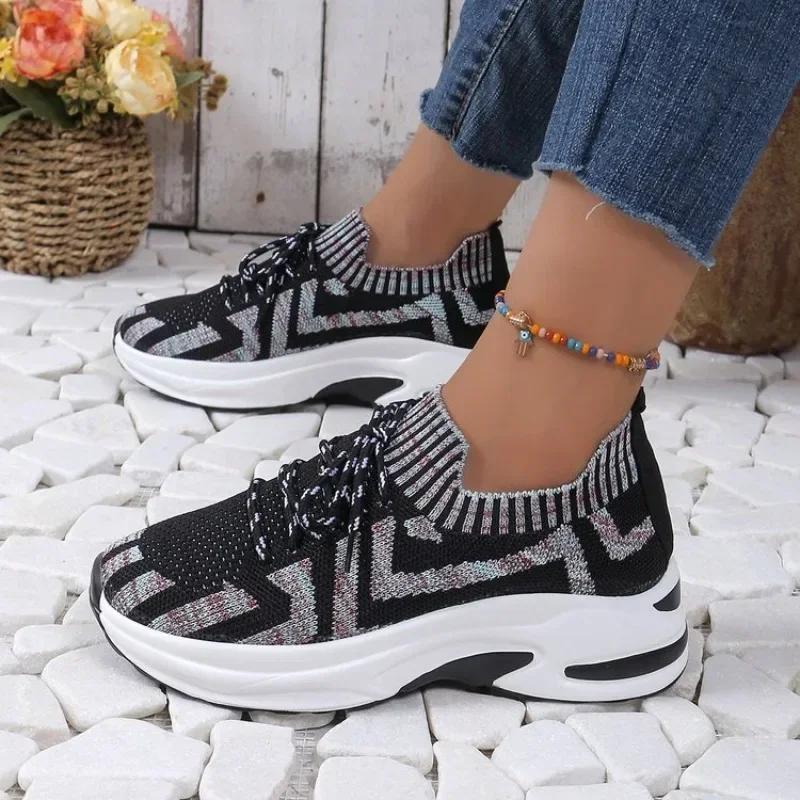 Fashion Mix Color Knitted Flats Shoes Women Super Size Breathable Lace Up Walking Shoes Woman 2025 Autumn Casual Soft Sole Loafers Mujer 36 белый
Fashion Mix Color Knitted Flats Shoes Women Super Size Breathable Lace Up Walking Shoes Woman 2025 Autumn Casual Soft Sole Loafers Mujer 36 белый