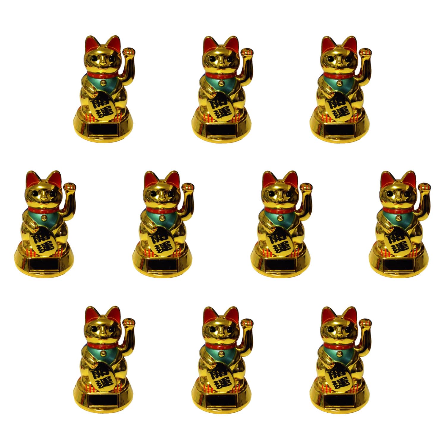 Castle Enterprises Waving Articulating Set of Bulk a Delightful Japanese Souvenir for Comes in a Clear Case Maneki-neko (Small) (Gold) Solar-Powered
Castle Enterprises Waving Articulating Set of Bulk a Delightful Japanese Souvenir for Comes in a Clear Case Maneki-neko (Small) (Gold) Solar-Powered