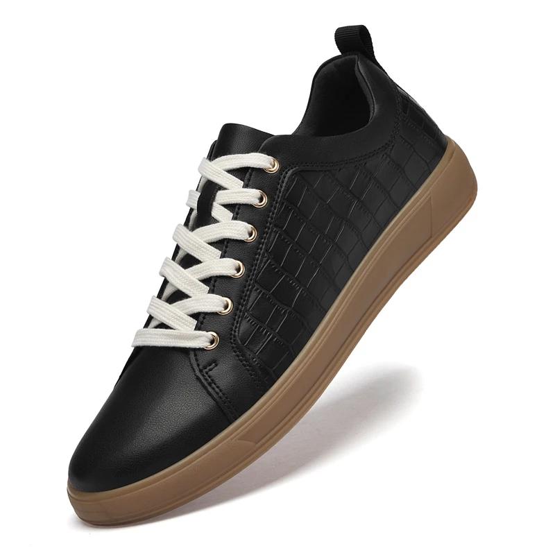 British Style Genuine Leather Lace-up Board Shoes Fashion Outdoor Sneakers Casual Leather Walking Oxford Shoes Vulcanized Shoes 46 чорний
British Style Genuine Leather Lace-up Board Shoes Fashion Outdoor Sneakers Casual Leather Walking Oxford Shoes Vulcanized Shoes 46 чорний