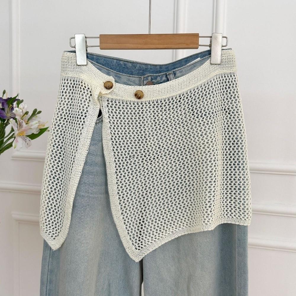 Korean Style Crochet Hip Scarf Hollow Out Layer Outfits Skirt Knitted Shawl Streetwear білий
Korean Style Crochet Hip Scarf Hollow Out Layer Outfits Skirt Knitted Shawl Streetwear білий