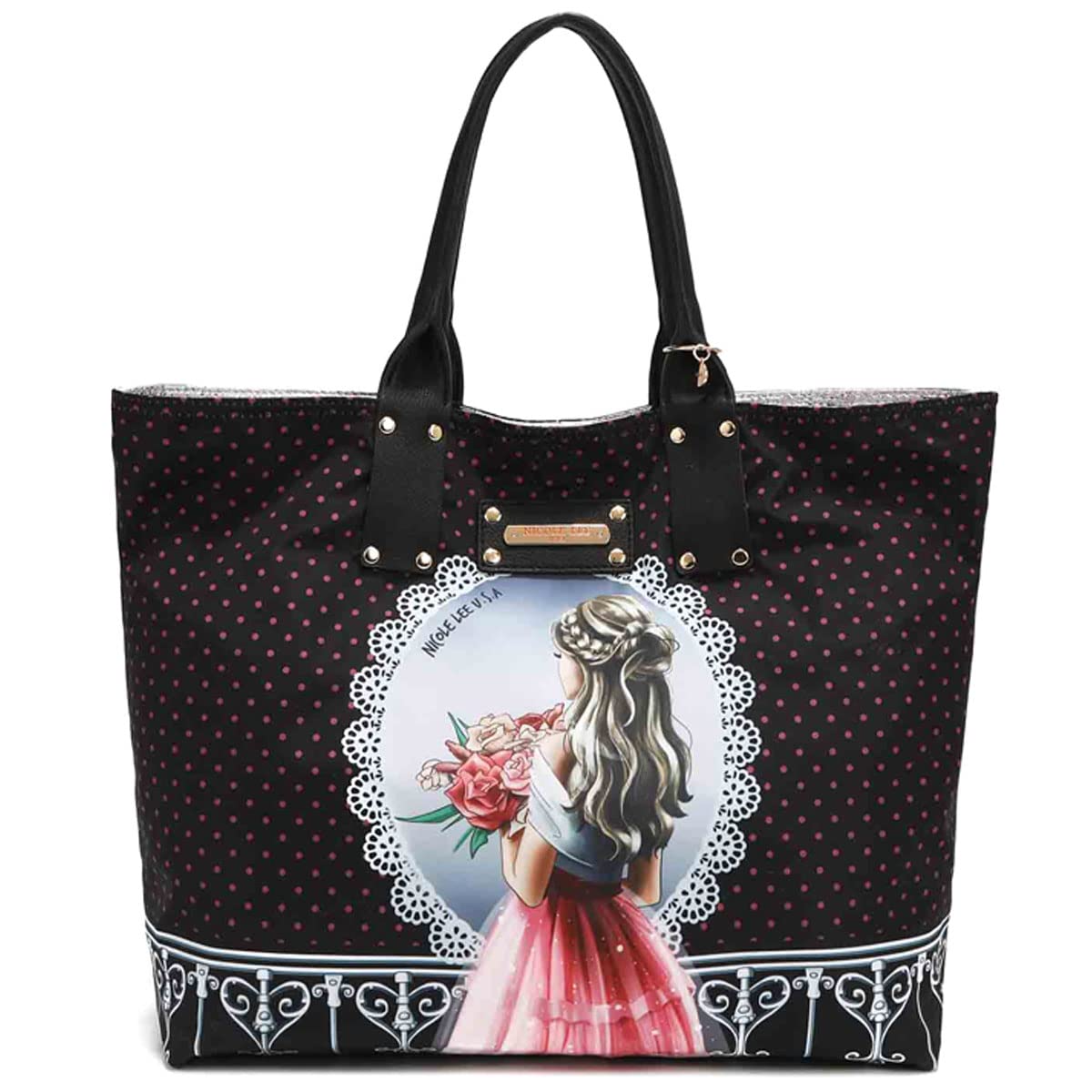 NICOLE LEE P15435WAITING FOR YOU Reversible Tote Bag Metallic Illustration Art Bag Vegan Leather Vegan White Nylon Logo Large Eco Bag Sustainable SDGs білий
NICOLE LEE P15435WAITING FOR YOU Reversible Tote Bag Metallic Illustration Art Bag Vegan Leather Vegan White Nylon Logo Large Eco Bag Sustainable SDGs білий