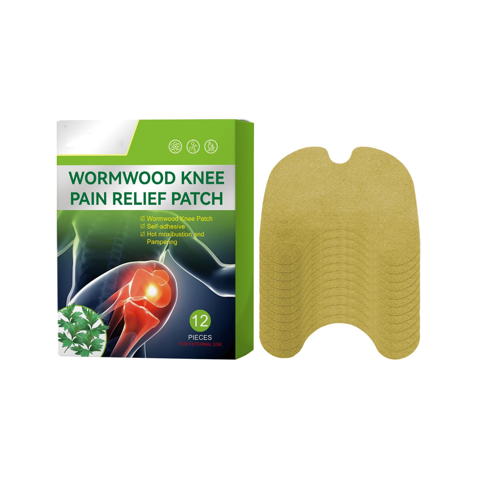 Пластырь для снятия боли в колене Пластырь для снятия боли и отечности в суставах жёлтый