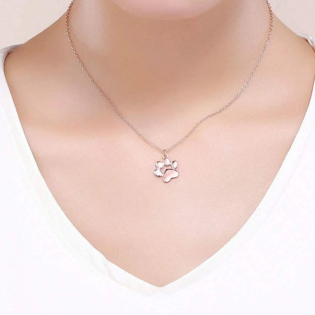 Fashionable and Creative Cute Animal Metal Dog Paw Print Necklace Accessories 35cm
Fashionable and Creative Cute Animal Metal Dog Paw Print Necklace Accessories 35cm