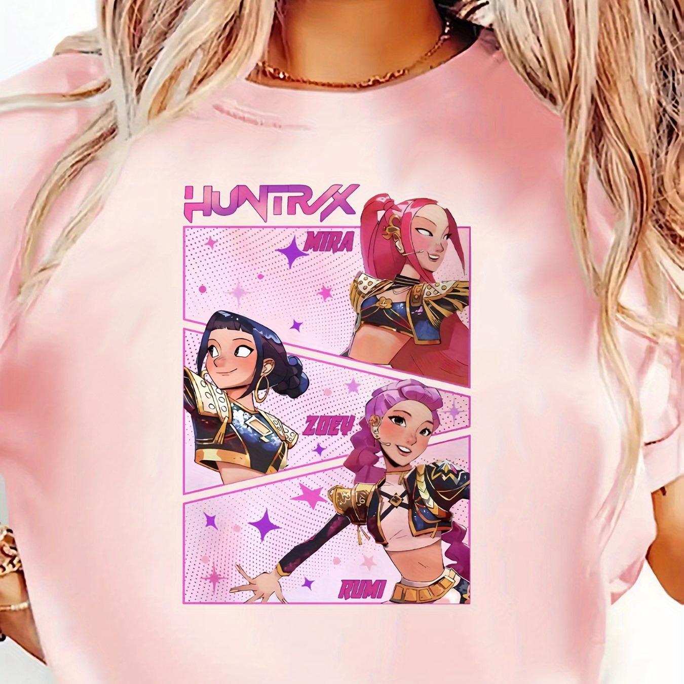 Anime HUNTRX Mira Zoe Rumi Character T-Shirt - Oversized Black Casual Short Sleeve Round Neck Tee with HUNTRX Logo & Iconic Trio Design XXXL чорний
Anime HUNTRX Mira Zoe Rumi Character T-Shirt - Oversized Black Casual Short Sleeve Round Neck Tee with HUNTRX Logo & Iconic Trio Design XXXL чорний