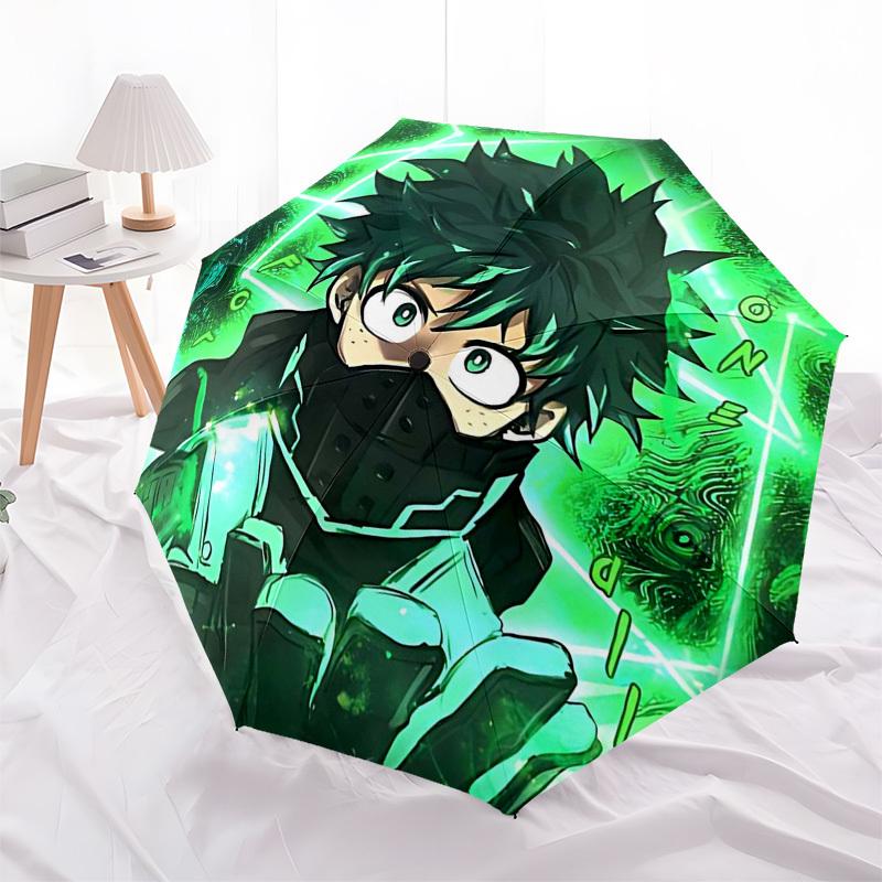 1pc My Hero Academia Green Aura Automatic Opening Closing Umbrella Portable 3-Fold Design, 8-Bone Iron Frame Outdoor Umbrella, Perfect Gift for Fans,
1pc My Hero Academia Green Aura Automatic Opening Closing Umbrella Portable 3-Fold Design, 8-Bone Iron Frame Outdoor Umbrella, Perfect Gift for Fans,