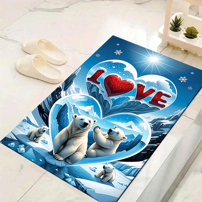 1pc Polar bear family love Print Design Area Rug - Soft, Anti-Slip, and Durable Gaming Room Decor for Bedroom 60cm by 90cm
1pc Polar bear family love Print Design Area Rug - Soft, Anti-Slip, and Durable Gaming Room Decor for Bedroom 60cm by 90cm
