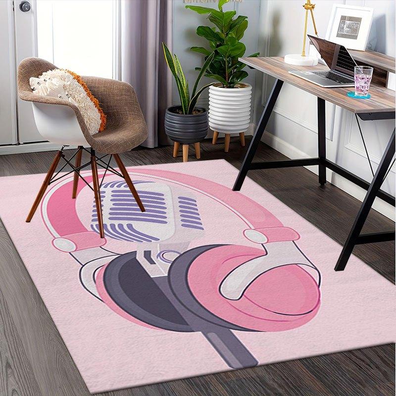 Pink Headphones and Microphone IllustrationOffice Mat Home Decor Office Desk Chair Rugs Chair Carpet for office Chair Mat Gift For Halloween 60cm by 90cm
Pink Headphones and Microphone IllustrationOffice Mat Home Decor Office Desk Chair Rugs Chair Carpet for office Chair Mat Gift For Halloween 60cm by 90cm