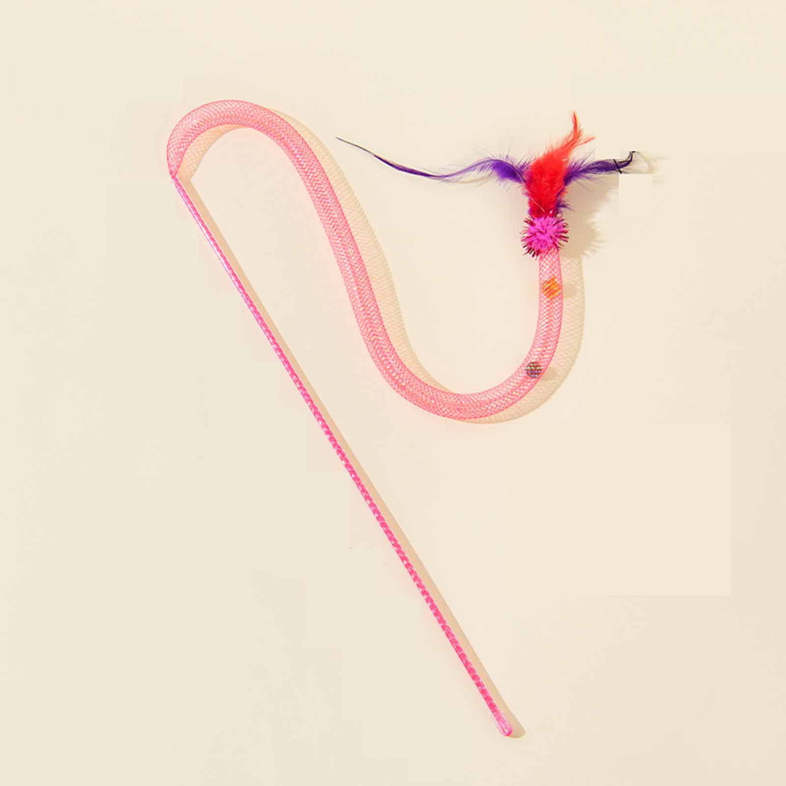 Feather Teaser Stick with Bell, Handheld Long Pole Fighting Wand, Soft Self Entertainment Boredom Relief Interactive Toys One Size
Feather Teaser Stick with Bell, Handheld Long Pole Fighting Wand, Soft Self Entertainment Boredom Relief Interactive Toys One Size