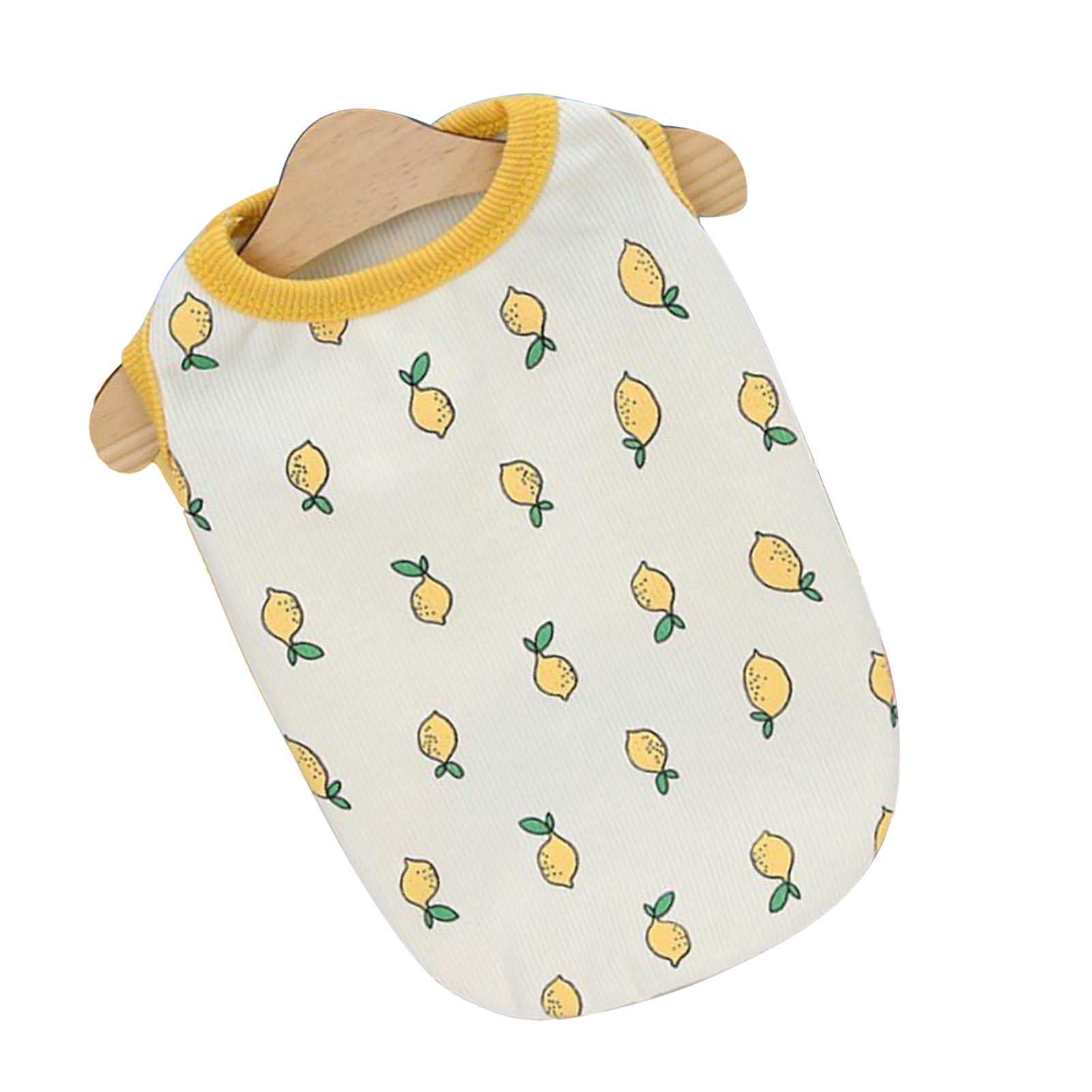 Dog Vest Lemon Pattern Comfortable Lovely Breathable Cotton Dog Clothing Pet Outfit for Summer Beige S S бежевий
Dog Vest Lemon Pattern Comfortable Lovely Breathable Cotton Dog Clothing Pet Outfit for Summer Beige S S бежевий
