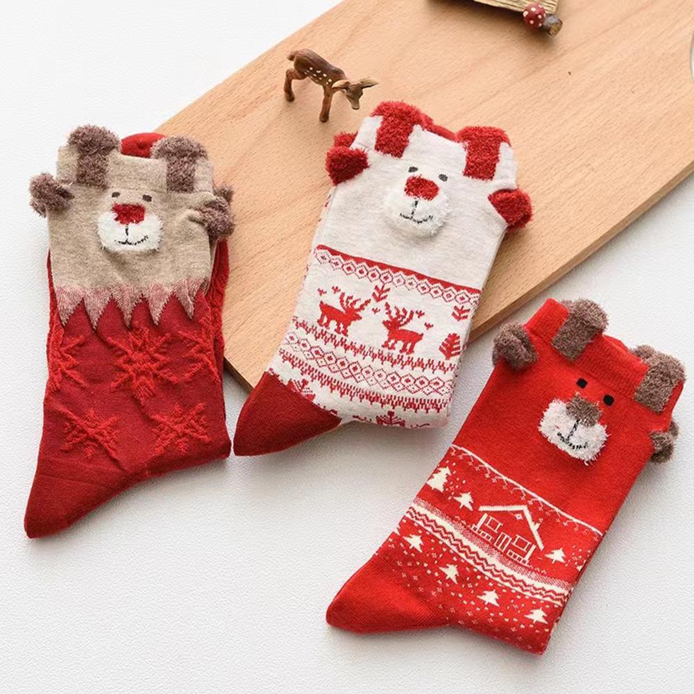 3 Pairs/Set Women Christmas Socks Cute Santa Claus Autumn Winter Elk Female Mid-Calf Socks Festival Kawaii Merry Christmas Sock One Size
3 Pairs/Set Women Christmas Socks Cute Santa Claus Autumn Winter Elk Female Mid-Calf Socks Festival Kawaii Merry Christmas Sock One Size