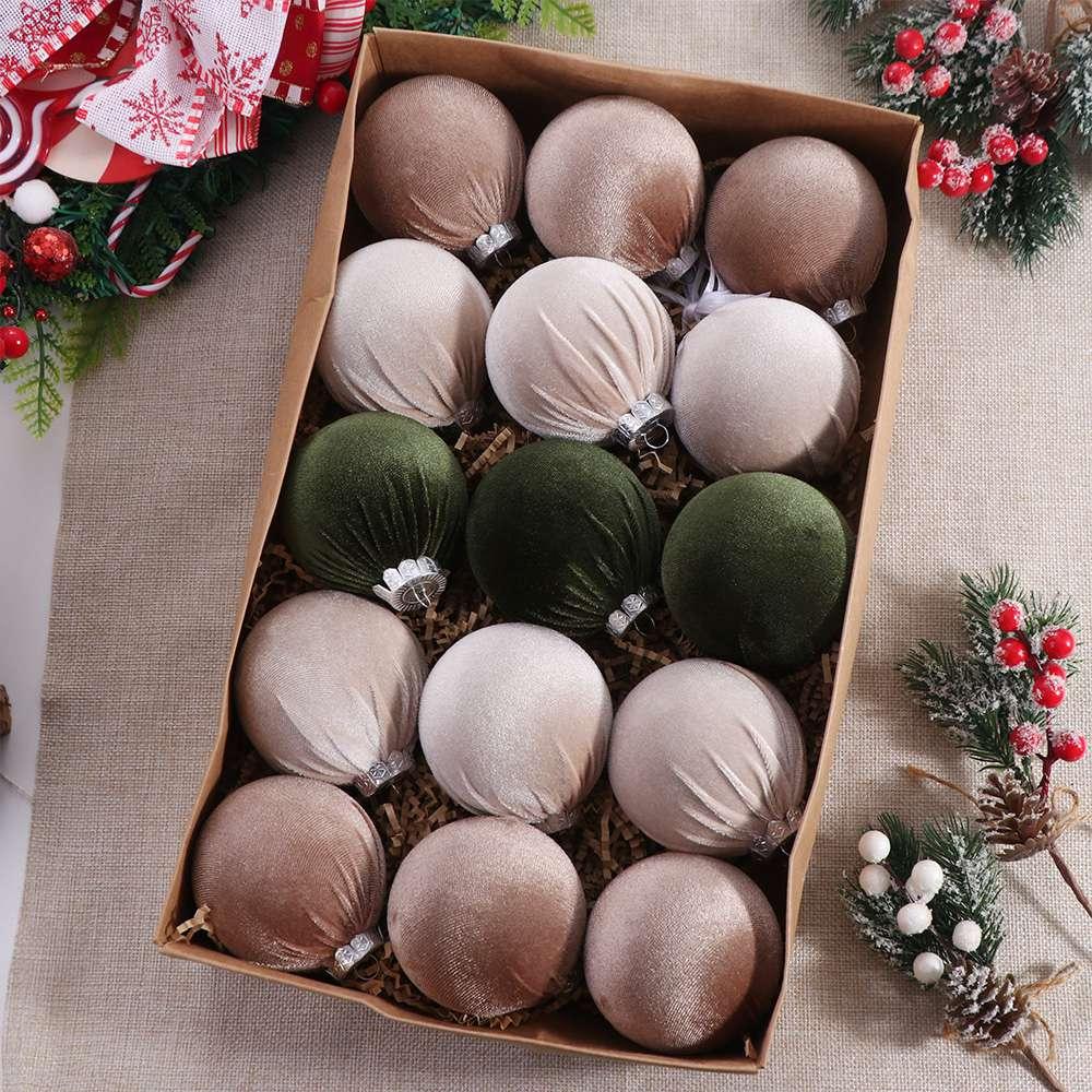 15pcs Flocked Velvet Christmas Ball Ornaments 8cm Christmas Tree Ball Pendant Home New Year Gifts зелений
15pcs Flocked Velvet Christmas Ball Ornaments 8cm Christmas Tree Ball Pendant Home New Year Gifts зелений