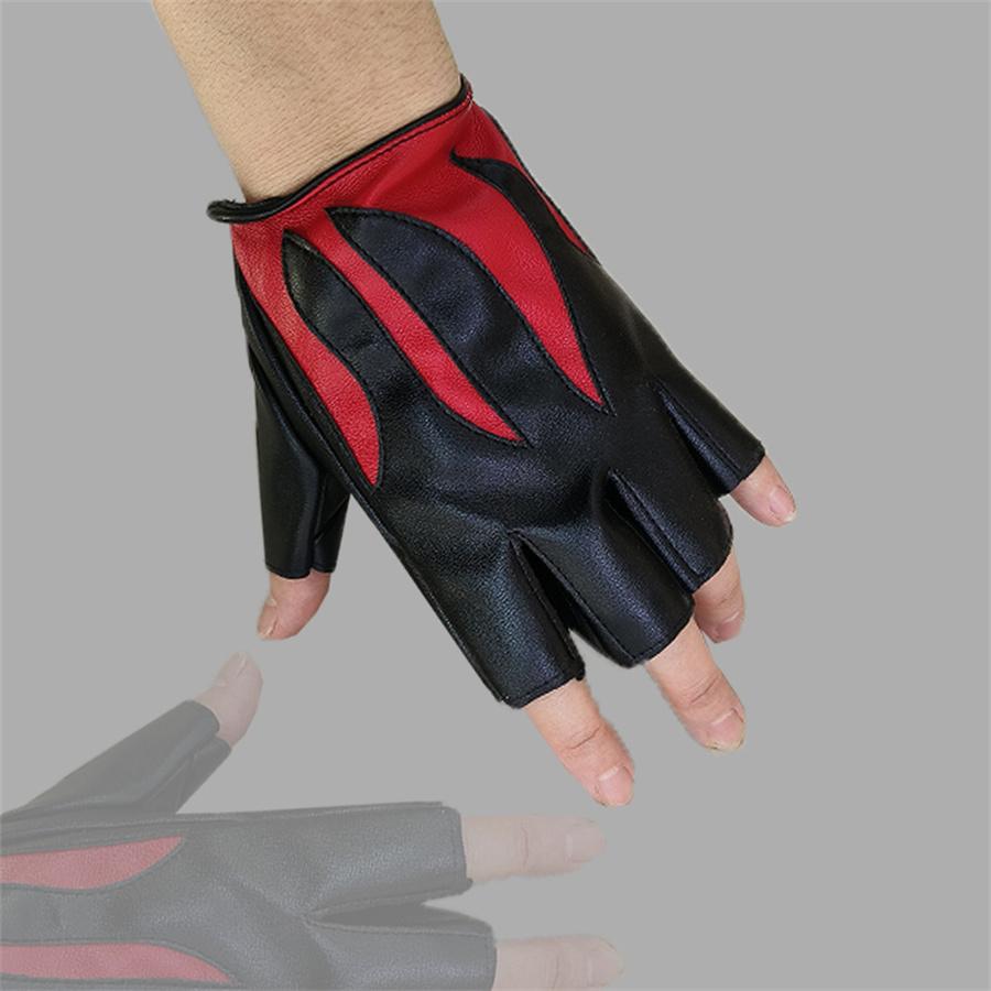 Flame Pattern Fingerless Gloves, PU Leather Half Finger Gloves for Motorcycle & Cosplay L білий
Flame Pattern Fingerless Gloves, PU Leather Half Finger Gloves for Motorcycle & Cosplay L білий