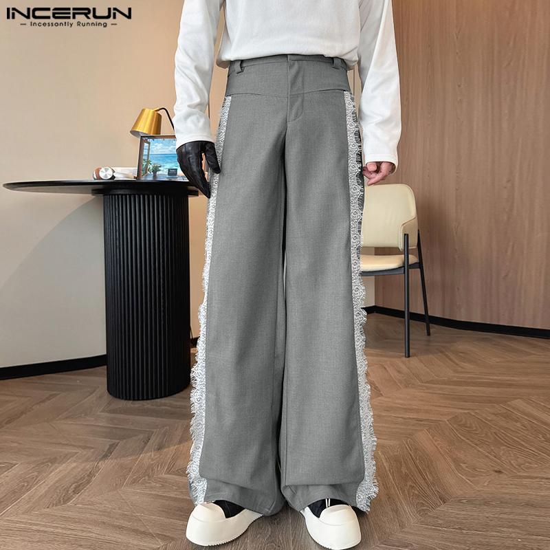 INCERUN Men Zip-up Waist Side Lace Patchwork Casual Long Straight Pants 5XL сірий колір
INCERUN Men Zip-up Waist Side Lace Patchwork Casual Long Straight Pants 5XL сірий колір