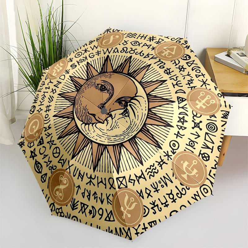 Sun and Moon Symbol Tapestry, Mystical Celestial Decor Umbrella, Cute Umbrella with Cute Design, Portable 3-Fold Compact Umbrella for Men & Women, Val
Sun and Moon Symbol Tapestry, Mystical Celestial Decor Umbrella, Cute Umbrella with Cute Design, Portable 3-Fold Compact Umbrella for Men & Women, Val
