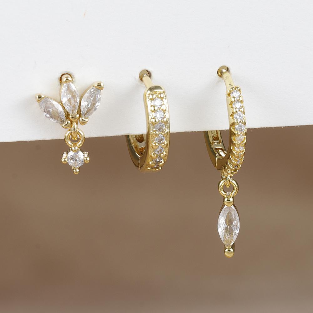 3PCS Fashion Horse eyes Pendant Piercing Earrings Set For Women Stainless Steel Zircon Ear Studs Earring Trendy Jewelry aretes
3PCS Fashion Horse eyes Pendant Piercing Earrings Set For Women Stainless Steel Zircon Ear Studs Earring Trendy Jewelry aretes