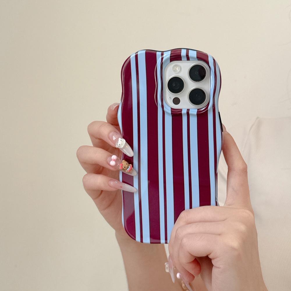 Luxury Stripes Color Contrast Curly Case for iPhone 16 15 Pro Max 13 14 Double Color Wave Border Slim Cover for iPhone 16Pro iPhone 15 Pro Max
Luxury Stripes Color Contrast Curly Case for iPhone 16 15 Pro Max 13 14 Double Color Wave Border Slim Cover for iPhone 16Pro iPhone 15 Pro Max