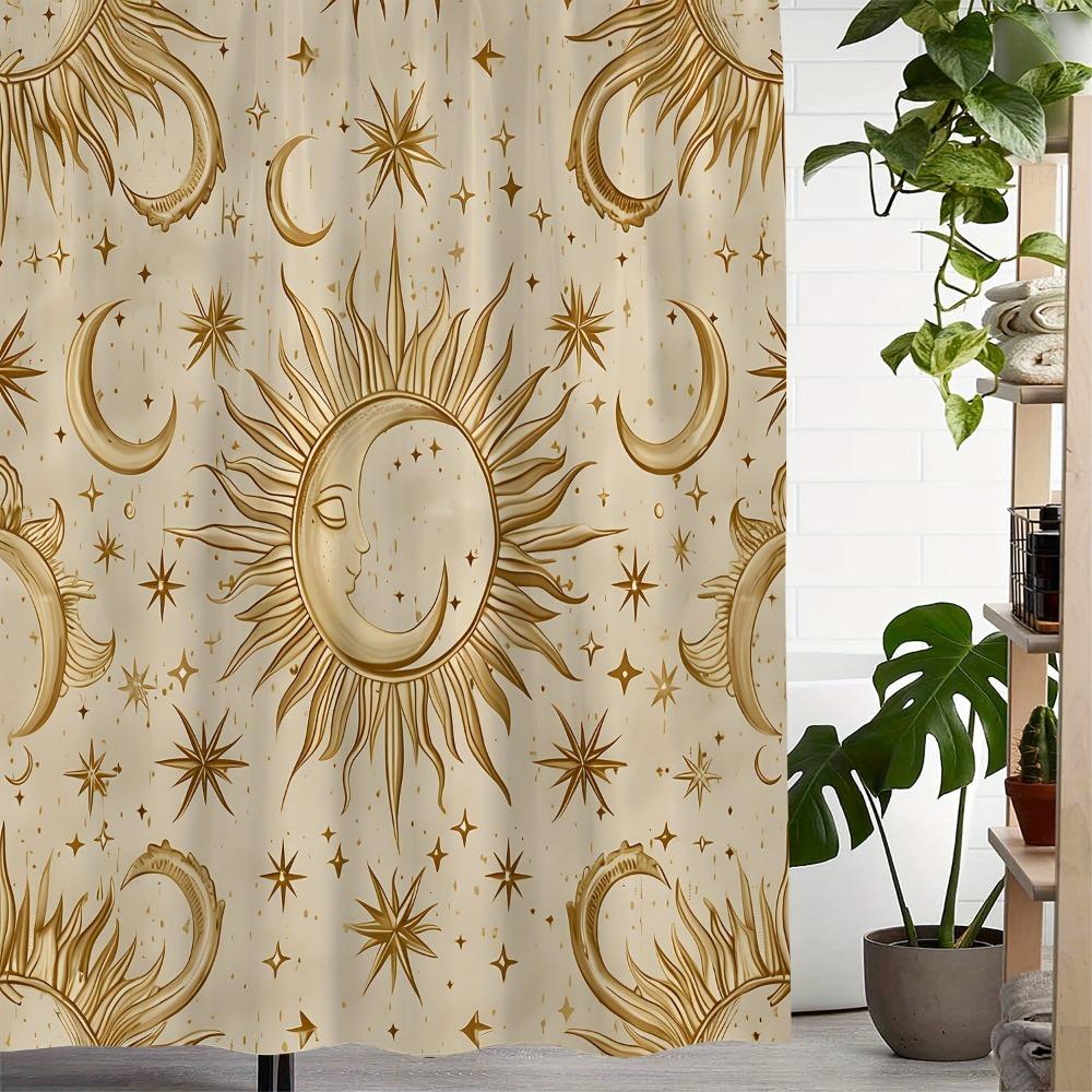 Retro Sun And Moon Washable Dirt-Resistant Shower Curtain Shower Head Waterproof Polyester Bath Curtain For Home Decor W60H190(CM)-1 Pcs
Retro Sun And Moon Washable Dirt-Resistant Shower Curtain Shower Head Waterproof Polyester Bath Curtain For Home Decor W60H190(CM)-1 Pcs