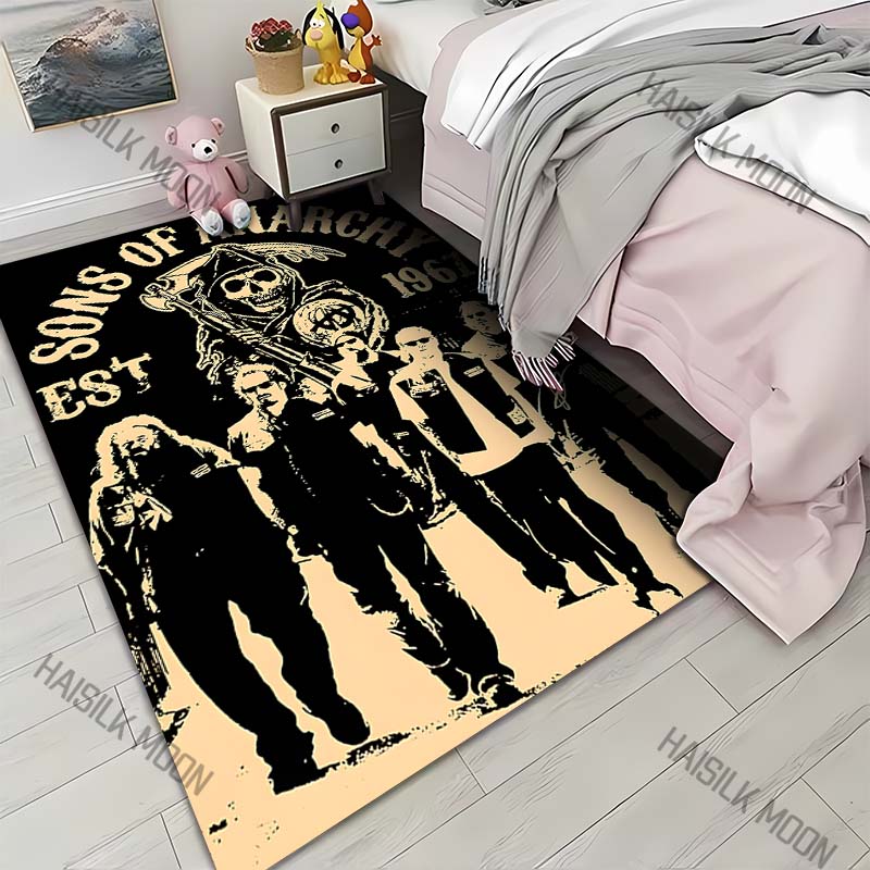 1PC Biker gang with skull emblem Carpet for Living Room Bedroom Sofa Home Decor Rus Non-slip Floor Mat Luxury Gift 40cm x 60cm
1PC Biker gang with skull emblem Carpet for Living Room Bedroom Sofa Home Decor Rus Non-slip Floor Mat Luxury Gift 40cm x 60cm