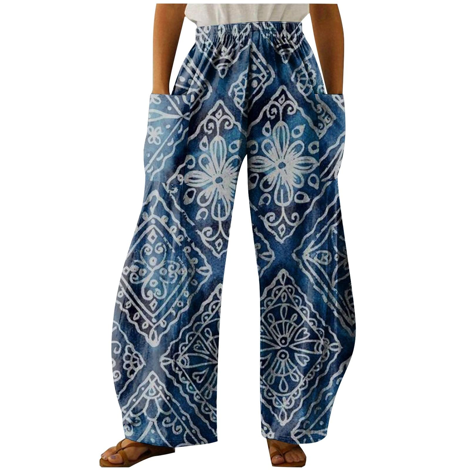 (SU)Женская мода, повседневные винтажные богемные брюки с принтом, повседневные свободные брюки, свободные брюки больших размеров
(SU)Женская мода, повседневные винтажные богемные брюки с принтом, повседневные свободные брюки, свободные брюки больших размеров