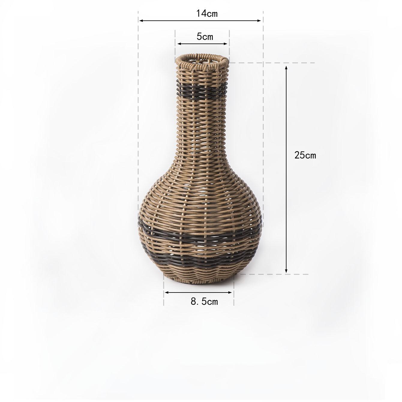 Handmade Imitation Rattan Vase Tabletop Storage Basket Party Wedding Tabletop Ornaments Flower Basket Vase Decoration Gift
Handmade Imitation Rattan Vase Tabletop Storage Basket Party Wedding Tabletop Ornaments Flower Basket Vase Decoration Gift