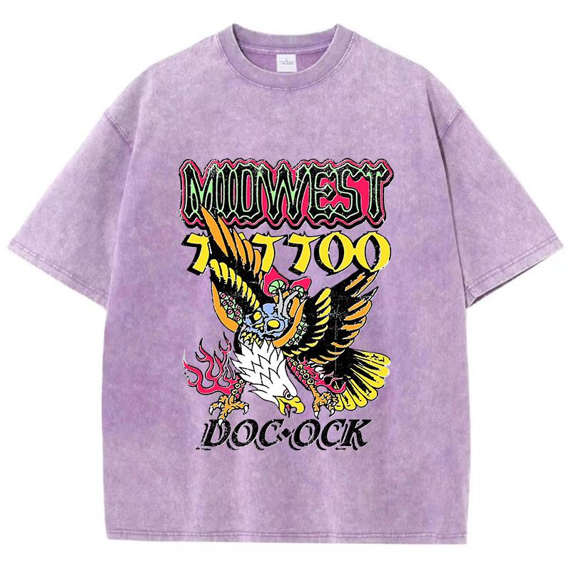 Fashion Woman Washed T-Shirts Midwest Eagle Print Short Sleeve Cotton Distressed Oversized Crewneck Tops Clothes S
Fashion Woman Washed T-Shirts Midwest Eagle Print Short Sleeve Cotton Distressed Oversized Crewneck Tops Clothes S