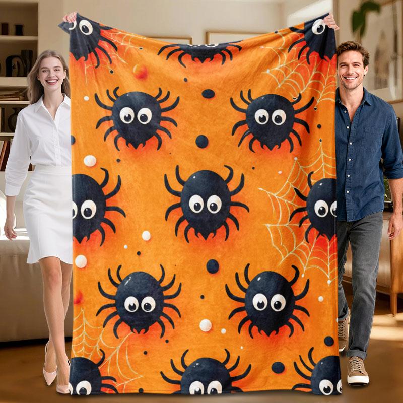 1 piece Halloween-themed orange flannel blanket with black spiders, suitable for sofa, bed, office, all-season use, soft. 70x100cm
1 piece Halloween-themed orange flannel blanket with black spiders, suitable for sofa, bed, office, all-season use, soft. 70x100cm